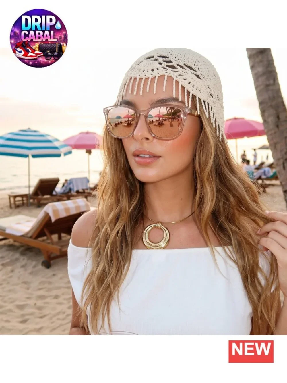 Women's Oversized Square Sunglasses UV400 Polarized Lightweight Metal Frame